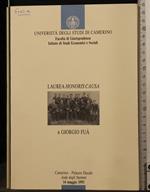 Laurea Honoris Causa a Giorgio Fuã