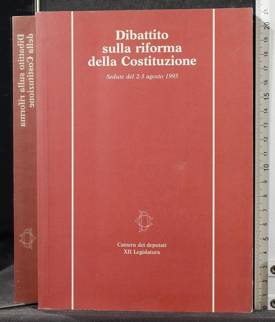 Dibattito sulla riforma della Costituzione - copertina