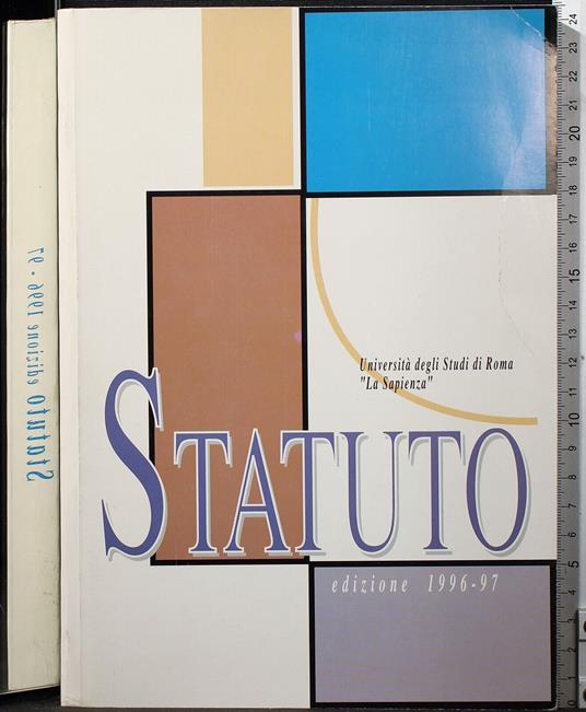 Statuto. Edizione 1996-97 - copertina