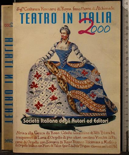 Teatro in Italia 2000 - copertina