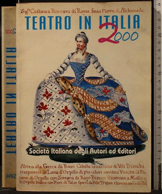 Teatro in Italia 2000 - copertina