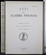 Atti accademia pontaniana. Anno accademico 2000. Vol XLIX