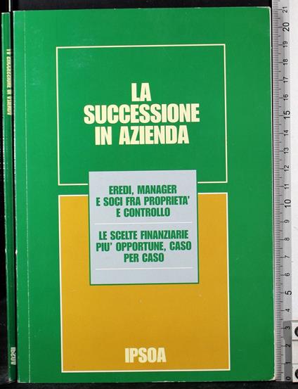 La successione in azienda - copertina