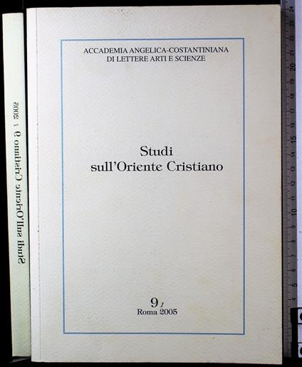 Studi sull'oriente Cristiano - copertina