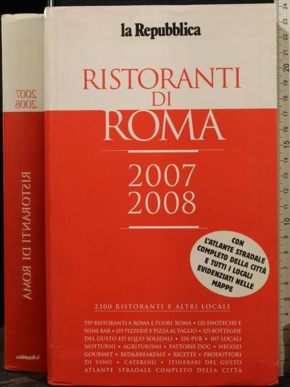 Ristoranti di Roma 2007/2008 - copertina