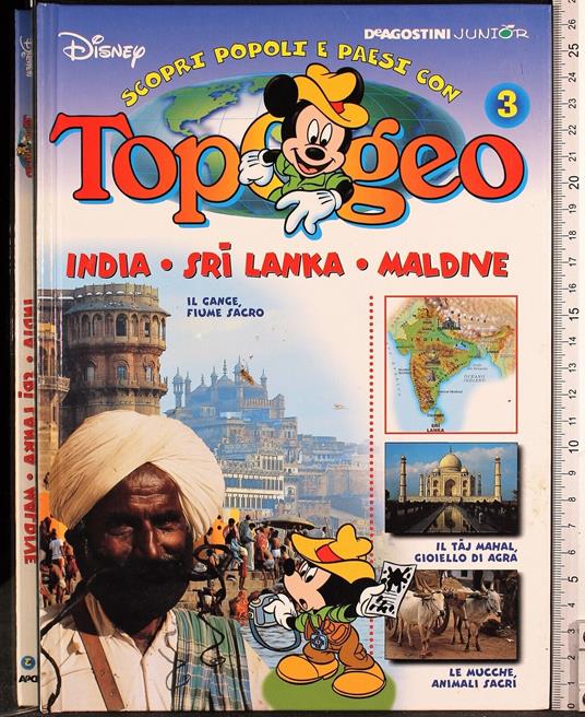 Topogeo 3 India Sri lanka Maldive - copertina