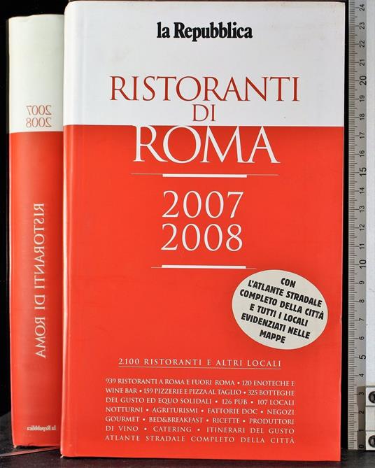 Ristoranti di Roma 2007 2008 - copertina