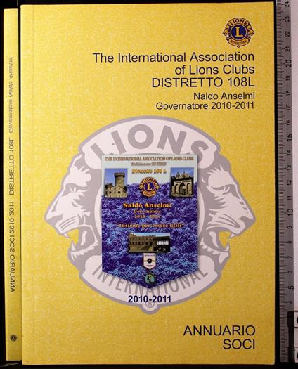 Annuario soci 2010-2011. Distretto 108L - copertina