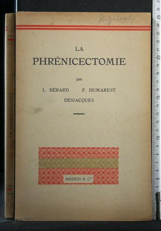 La Phrenicectomie - copertina