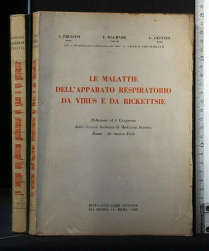 Le Malattie Dell'Apparato Respiratorio da Virus e da Rickettsie - copertina