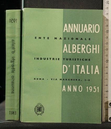Annuario Alberghi D'Italia Anno 1951 - copertina