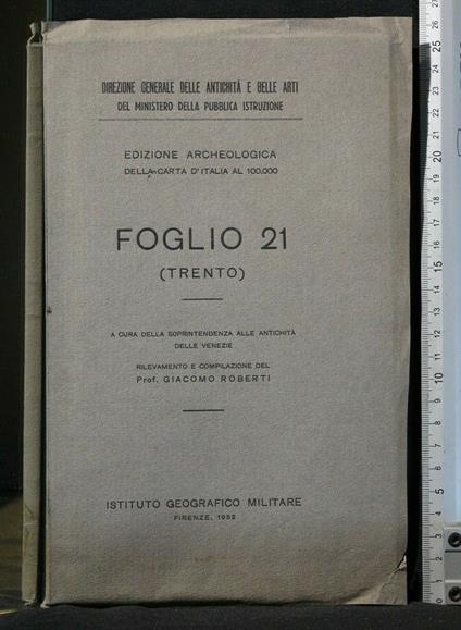 Foglio 21 (Trento) - copertina
