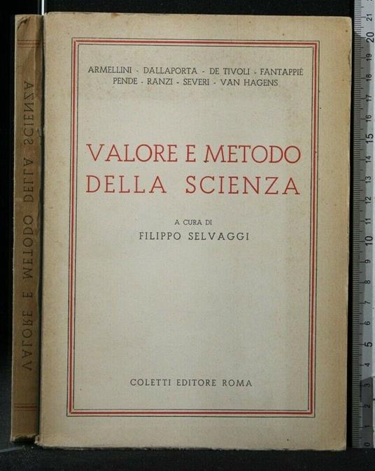 Valore e Metodo Della Scienza - copertina