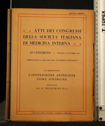 Atti Dei Congressi Della Società Italiana di Medicina Interna - copertina