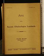 Atti Della Società Oftalmologica Lombarda Vol 7 Fasc 3 4