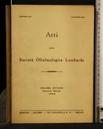 Atti Della Società Oftalmologica Lombarda Volume 8 (Nuova