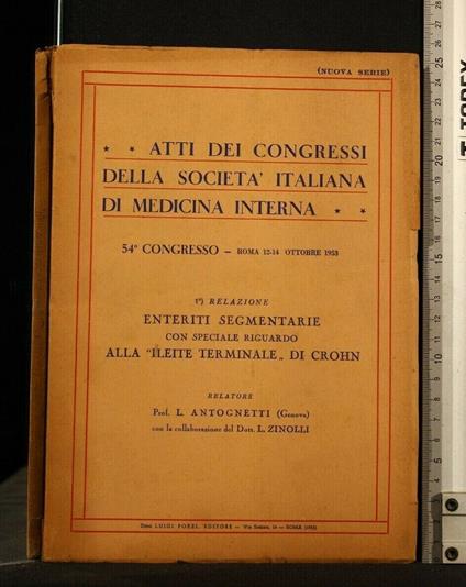 Atti Dei Congressi Della Società Italiana di Medicina Interna - copertina