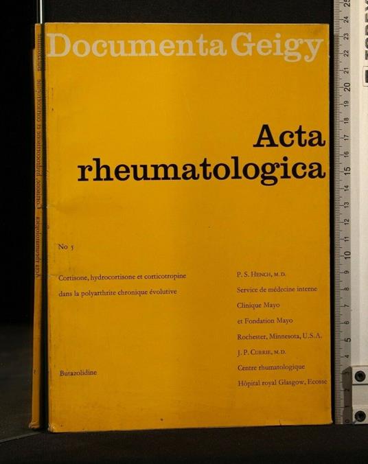 Acta Rheumatologica N 5 Cortisone, Hysrocortisone Et - copertina