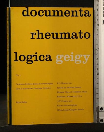 Documenta Rheumato Logica N 5 Cortisone, Hysrocortisone Et - copertina