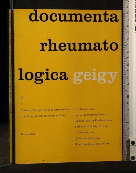 Documenta Rheumato Logica N 5 Cortisone, Hysrocortisone Et - copertina