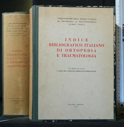 Indice Bibliografico Italiano di Ortopedia e Traumatologia - copertina