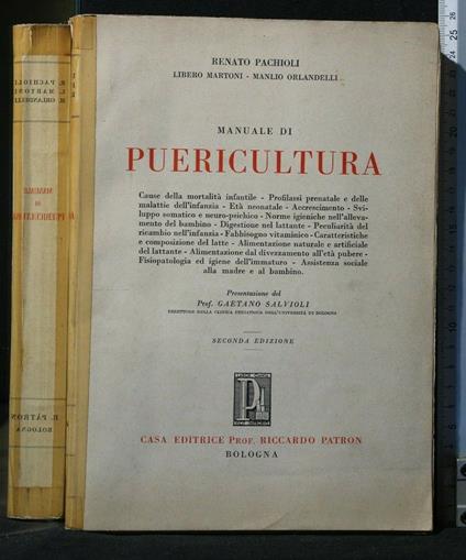Manuale di Puericultura - copertina