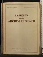Rassegna Degli Archivi di Stato N3 Settembre/Dicembre 1961