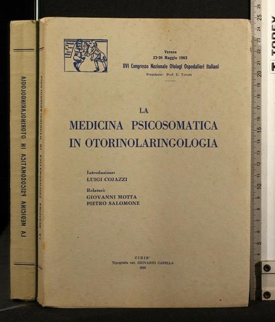 La Medicina Psicosomatica in Otorinolaringologia Xvi Congresso - copertina