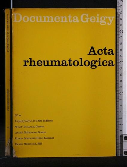 Acta Rheumatologica N°21 - copertina