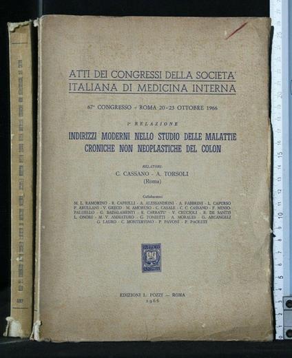 Atti Dei Congressi Della Società Italiana di Medicina Interna - copertina