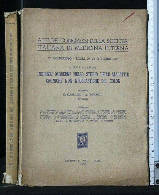 Atti Dei Congressi Della Società Italiana di Medicina Interna - copertina