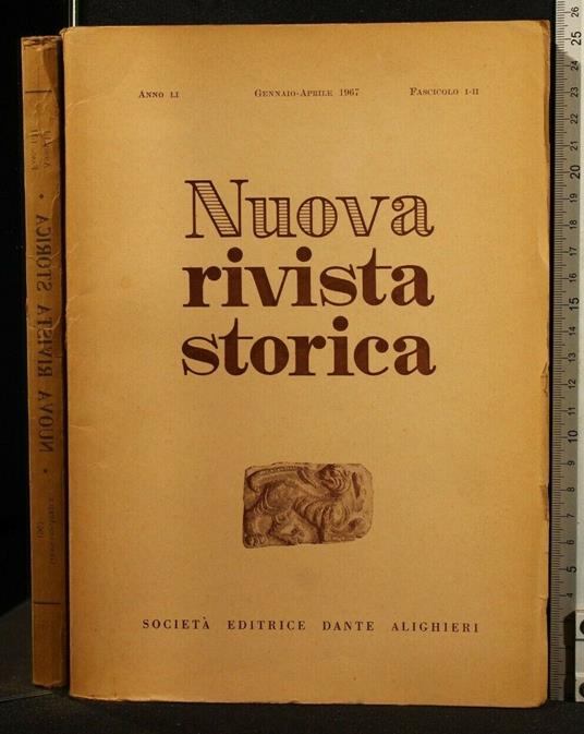 Nuova Rivista Storica Anno Li - copertina