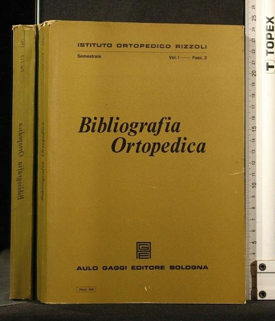 Bibliografia Ortopedica Vol 1 Fasc 2 - Marzo 1968 - copertina