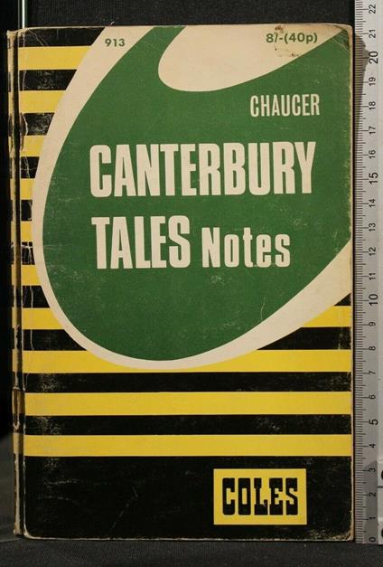 Chaucer Canterbury Tales Notes - copertina