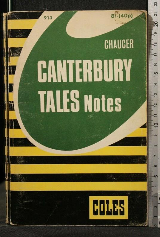 Chaucer Canterbury Tales Notes - copertina