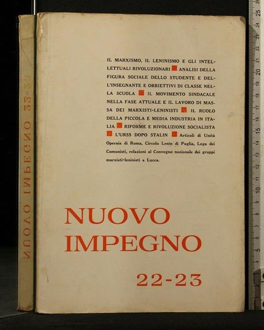 Nuovo Impegno 22-23 Maggio-Ottobre 1971 - copertina