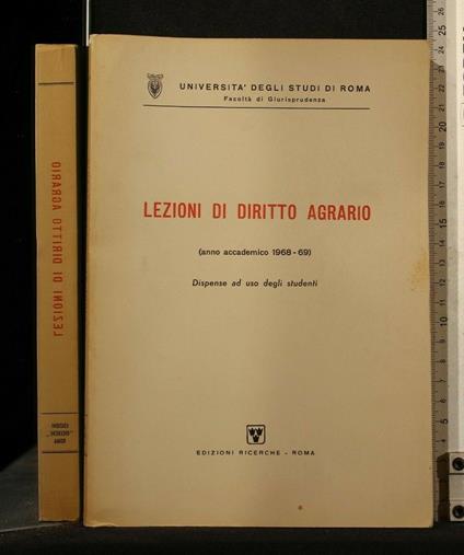 Lezioni di Diritto Agrario - copertina