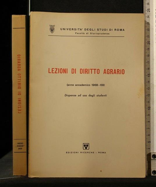Lezioni di Diritto Agrario - copertina