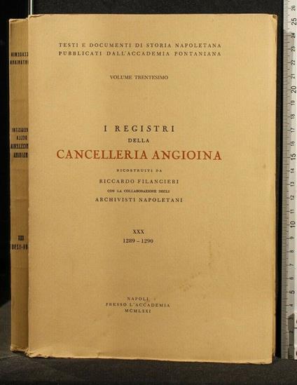 I Registri Della Cancelleria Angioina Vol 30 - copertina