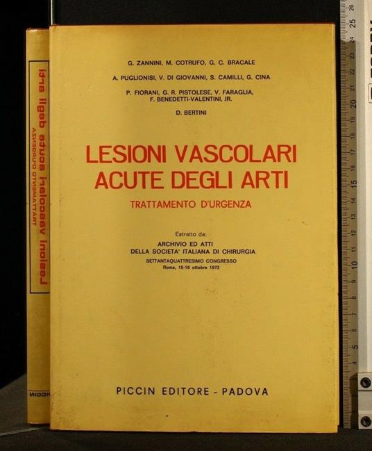 Lesioni Vascolari Acute Degli Arti Trattamento D'Urgenza - copertina