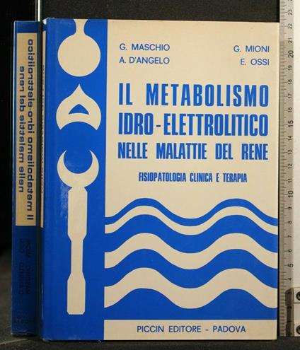 Il Metabolismo Idro-Elettrolitico Nelle Malattie Del Rene - copertina
