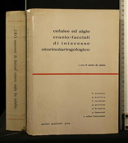 Cefalee Ed Algie Cranio-Facciali di Interesse - copertina