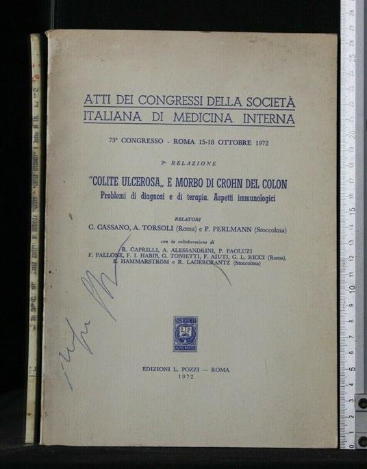 Atti Dei Congressi Della Società Italiana di Medicina Interna - copertina