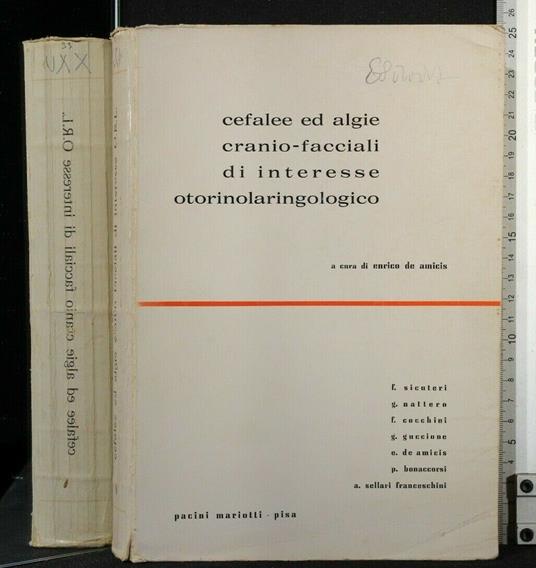 Cefalee Ed Algie Cranio-Facciali di Interesse - copertina
