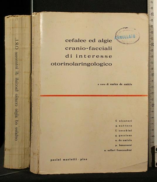 Cefalee Ed Algue Cranio.Facciali di Interesse - copertina