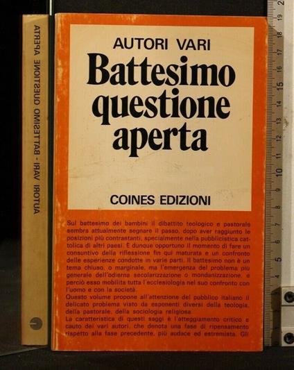 Battesimo Questione Aperta - copertina