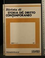 Rivista di Storia Del Diritto Contemporaneo 1977 Anno 2 N. 1