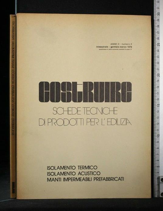 Costruire Schede Tecniche di Prodotti per L'Edilizia - copertina