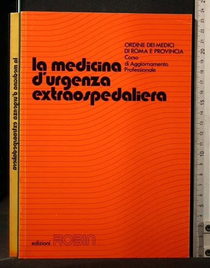 La Medicina D'Urgenza Extraospedaliera - copertina