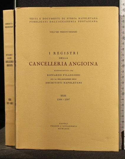 I Registri Della Cancelleria Angioina Vol 31 - copertina